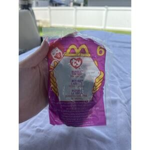 2000 McDonald's Ty Teenie Beanie Baby #6 "Bumble The Bee" Original PolyBag